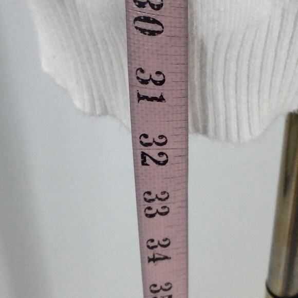 LULU'S L Ivory Toasty Perfection White Turtleneck Mini Sweater Dress NEW B84 - Picture 5 of 9